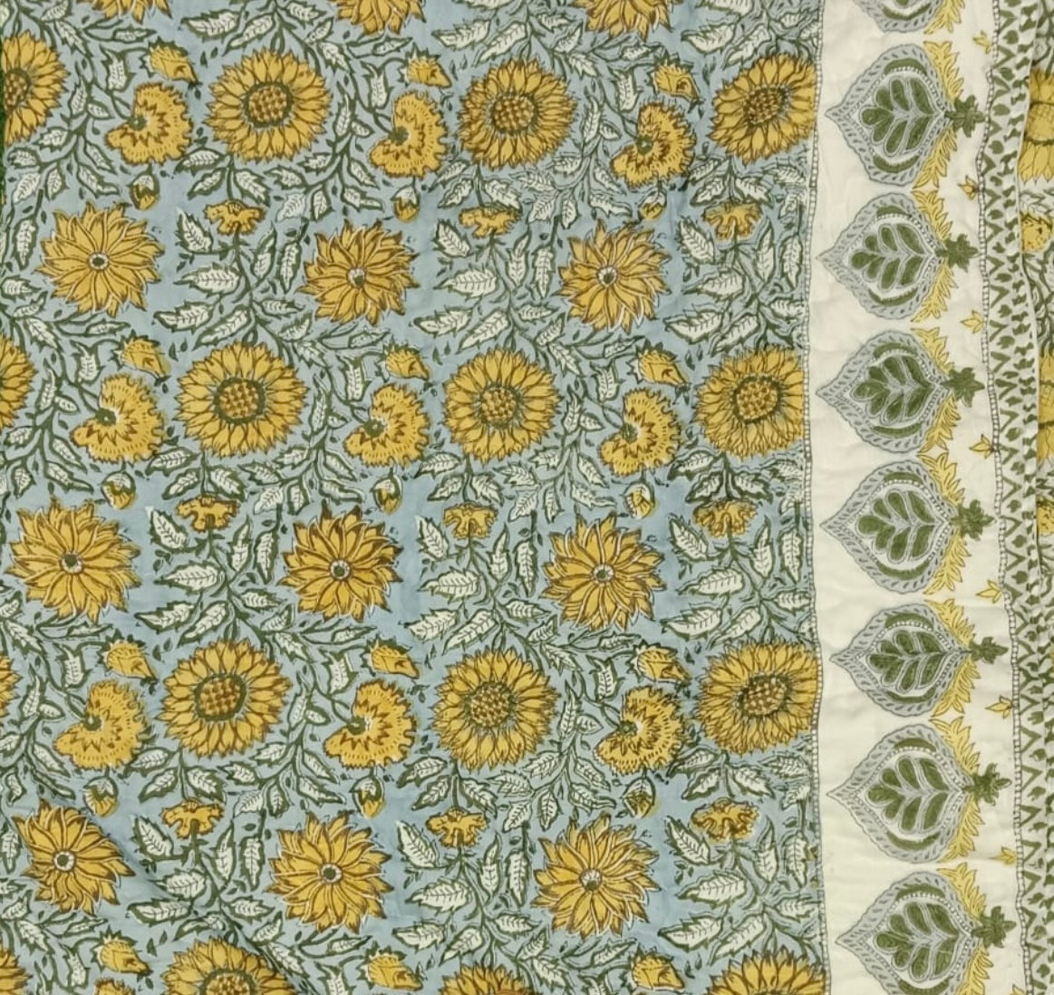 PURE HANDBLOCK MULMUL COTTON QUILT