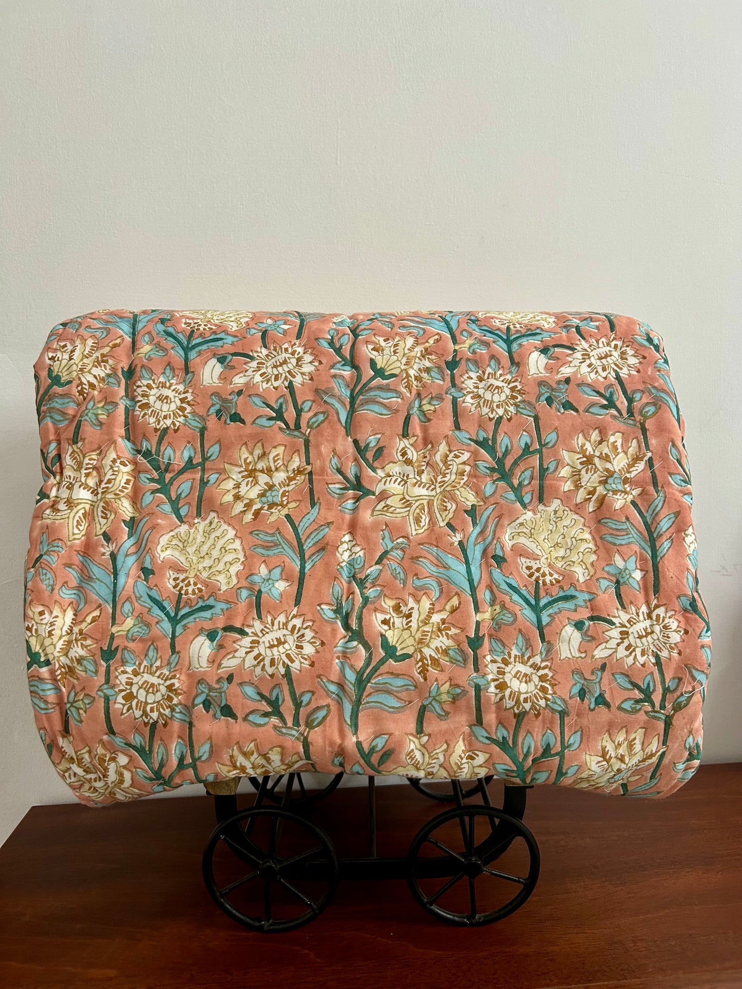 PURE HANDBLOCK MULMUL COTTON QUILT