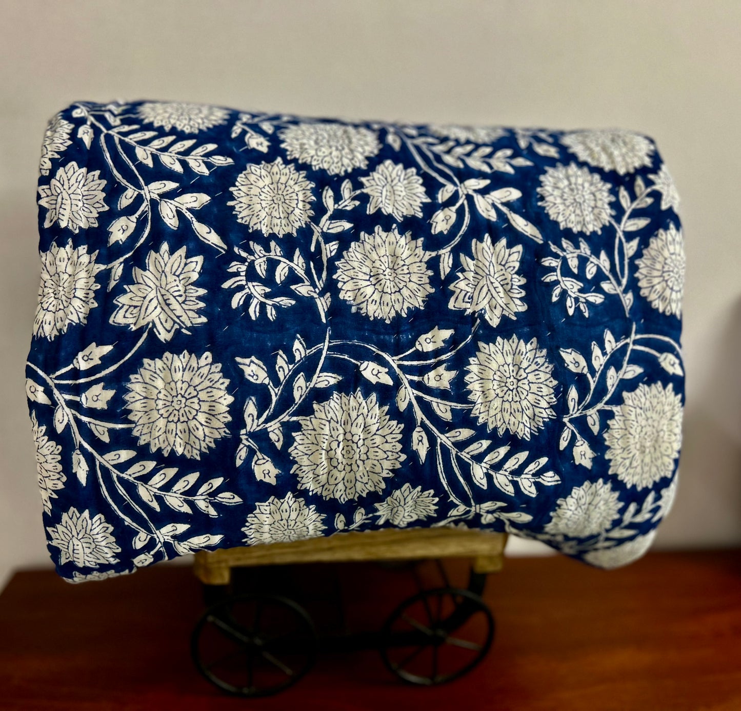 PURE HANDBLOCK MULMUL COTTON QUILT