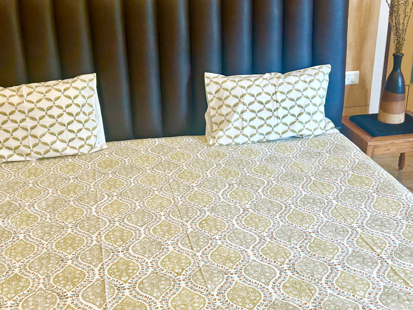 Welcome to the jungle- Handblock printed bedsheet