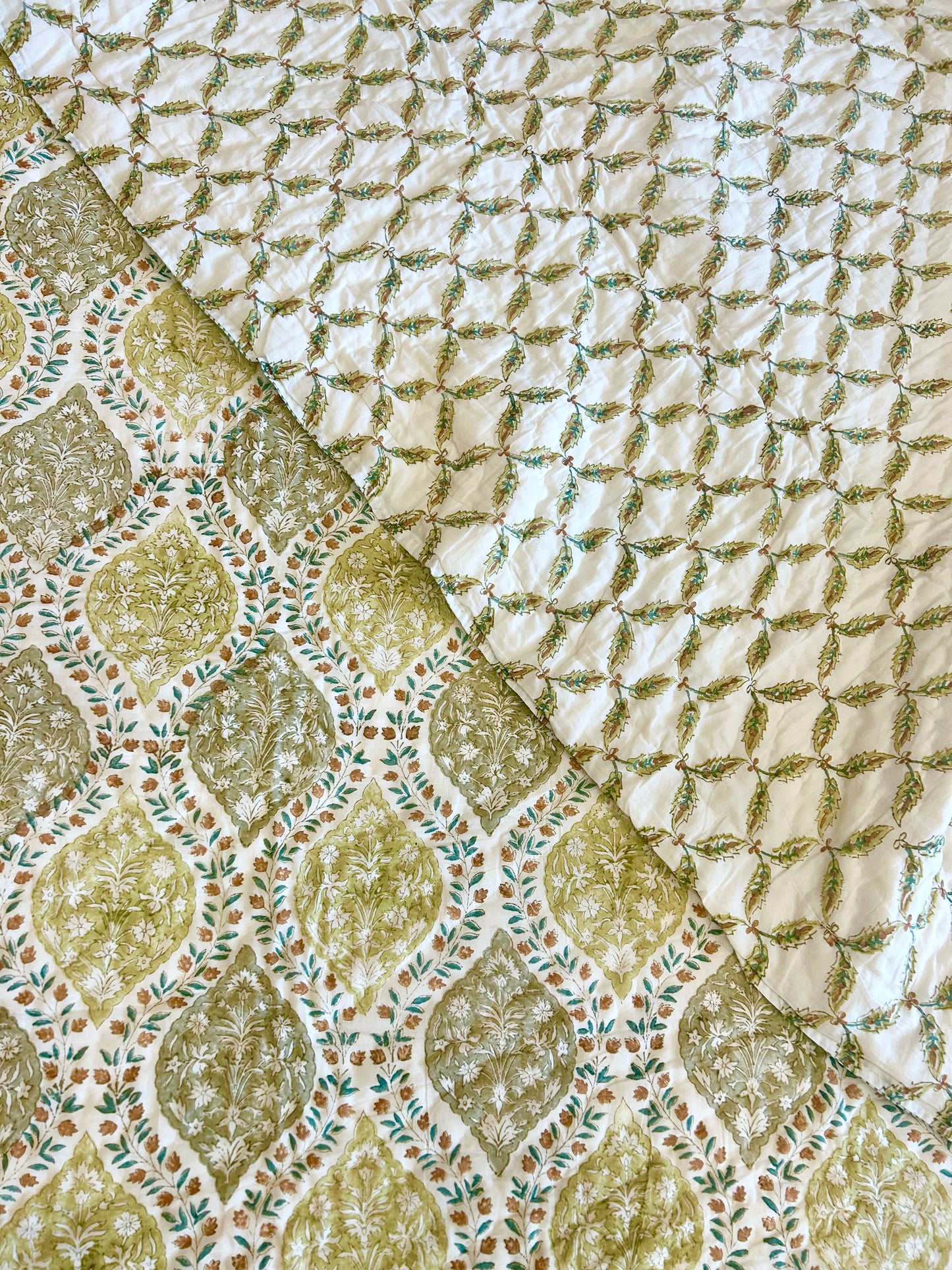 HANDBLOCK PRINT PURE MULMUL COTTON QUILT