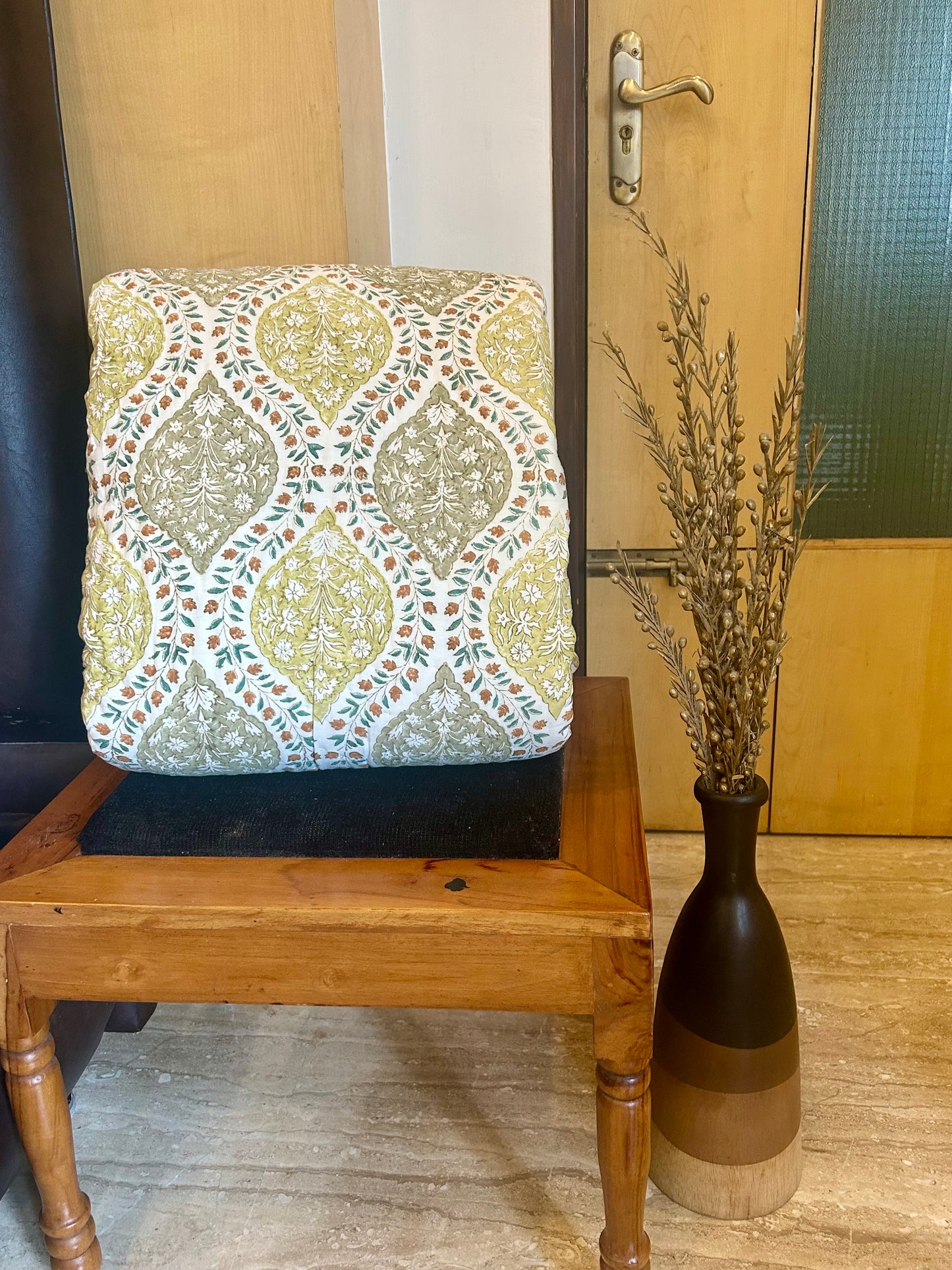 HANDBLOCK PRINT PURE MULMUL COTTON QUILT