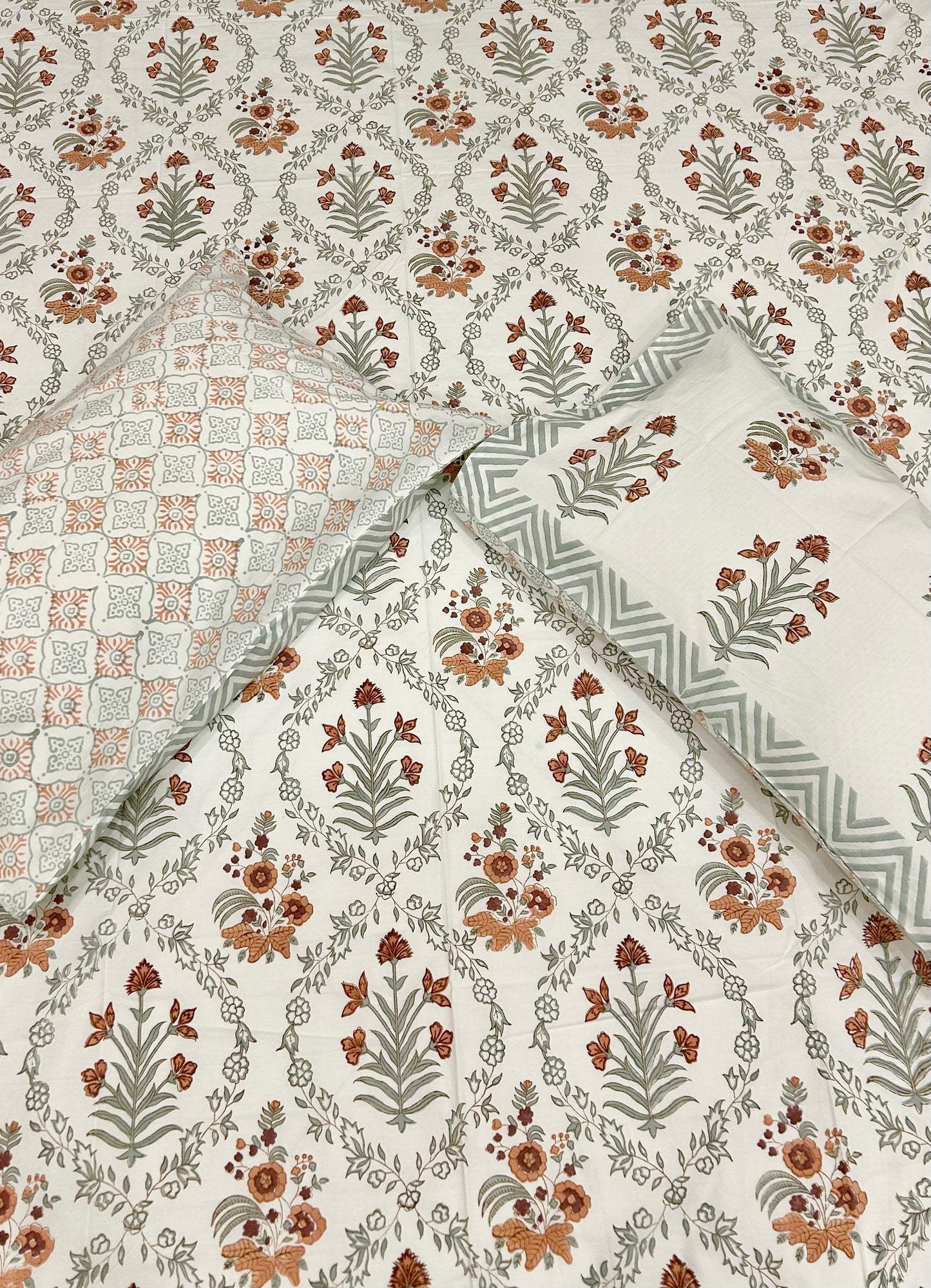 HANDBLOCK PRINT PURE MULMUL COTTON QUILT