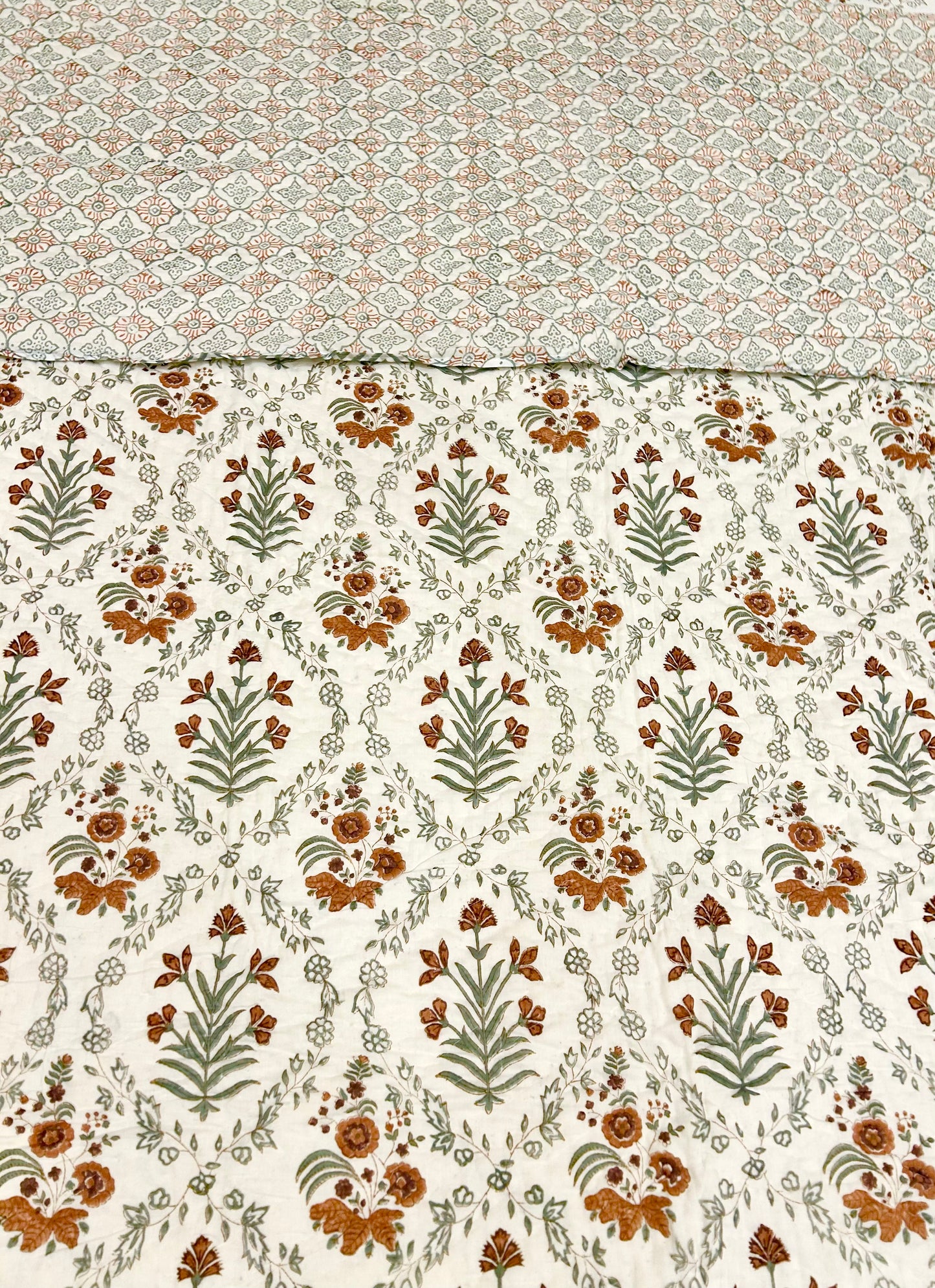 HANDBLOCK PRINT PURE MULMUL COTTON QUILT