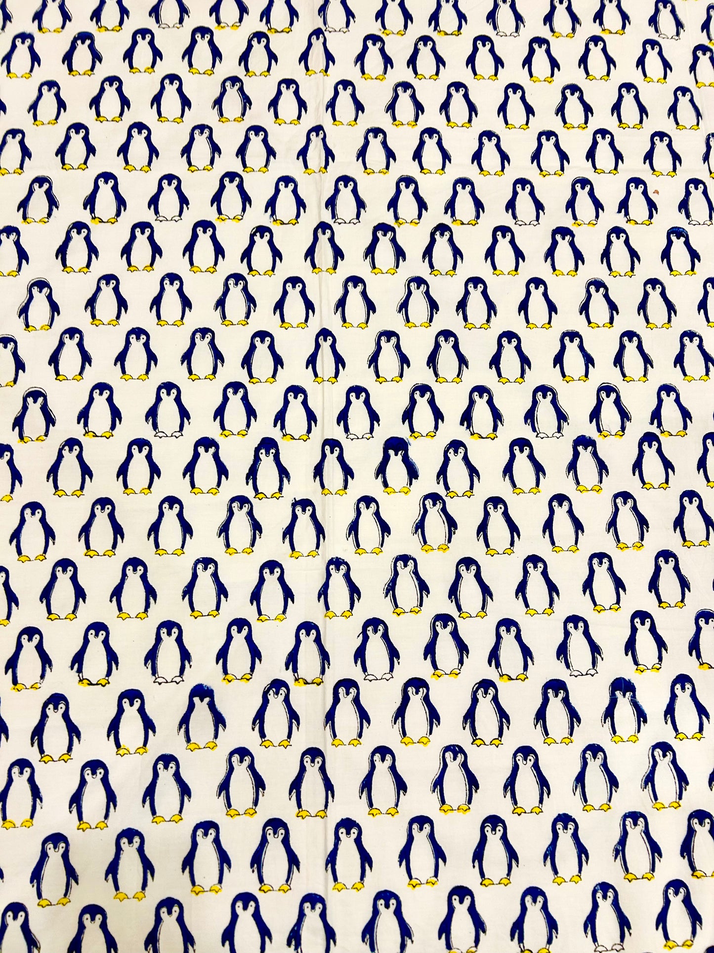 Penguin cult Handblock Printed Bedsheet
