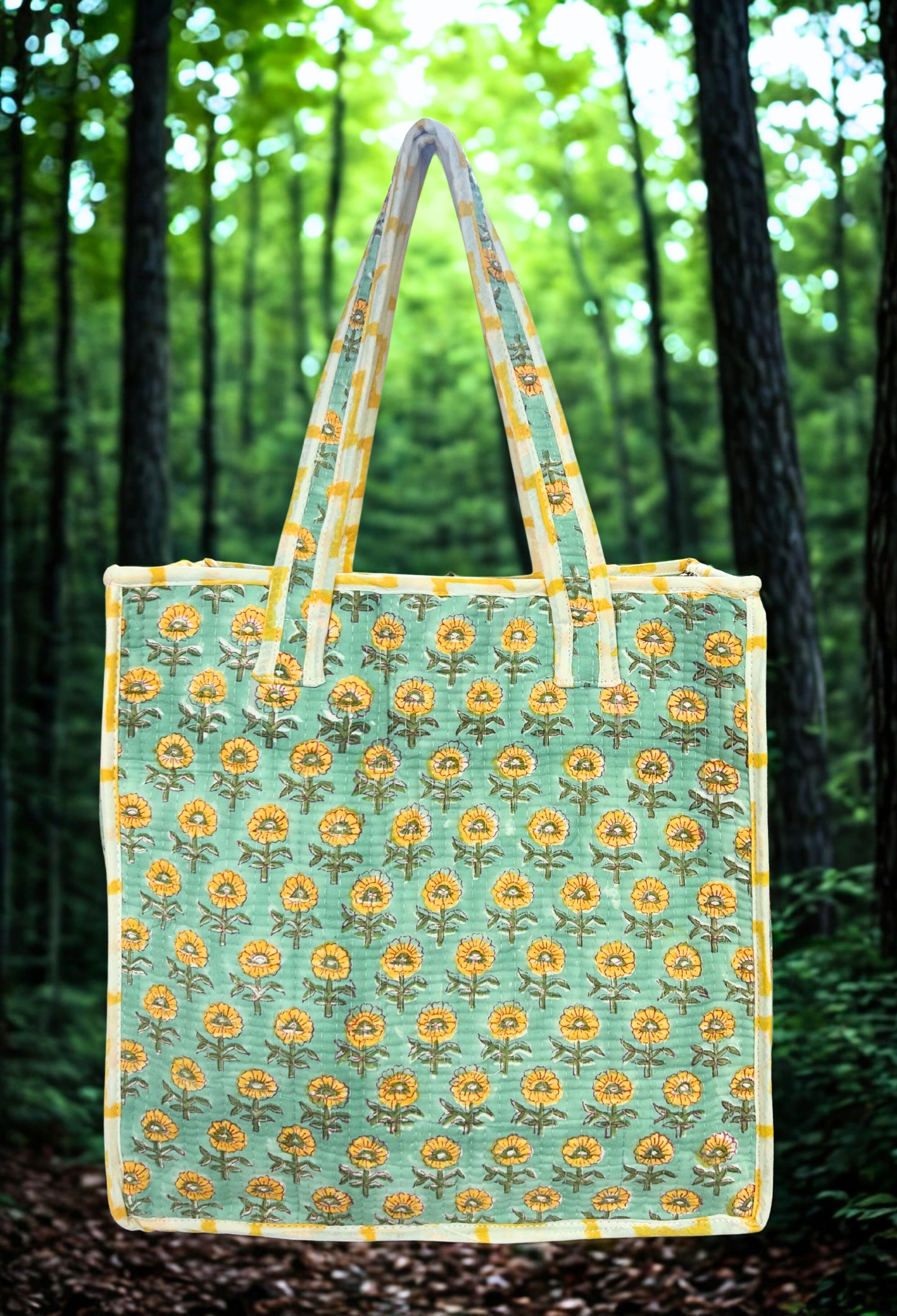 LUNCH BAGS- HANDBLOCK PRINTED