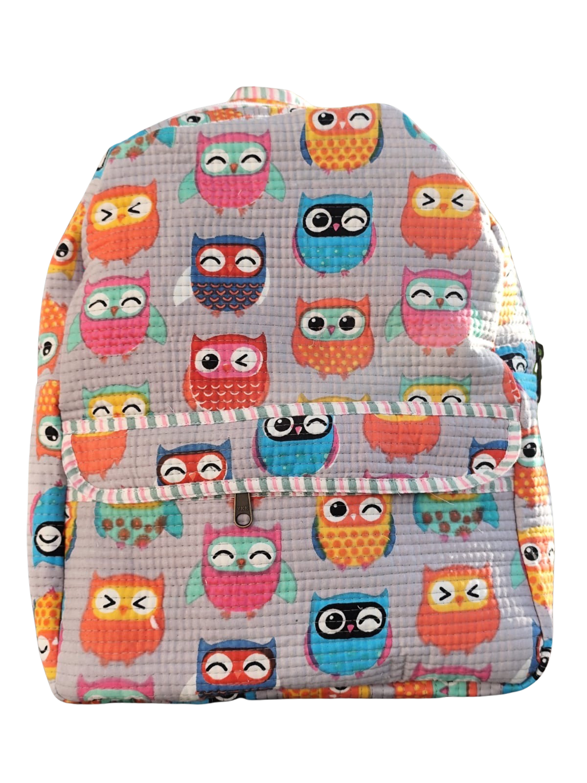 Kids Backpack- owl grey