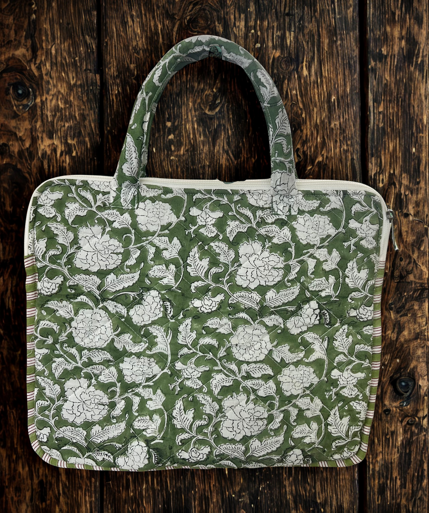 Laptop bags -Handblock printed padded