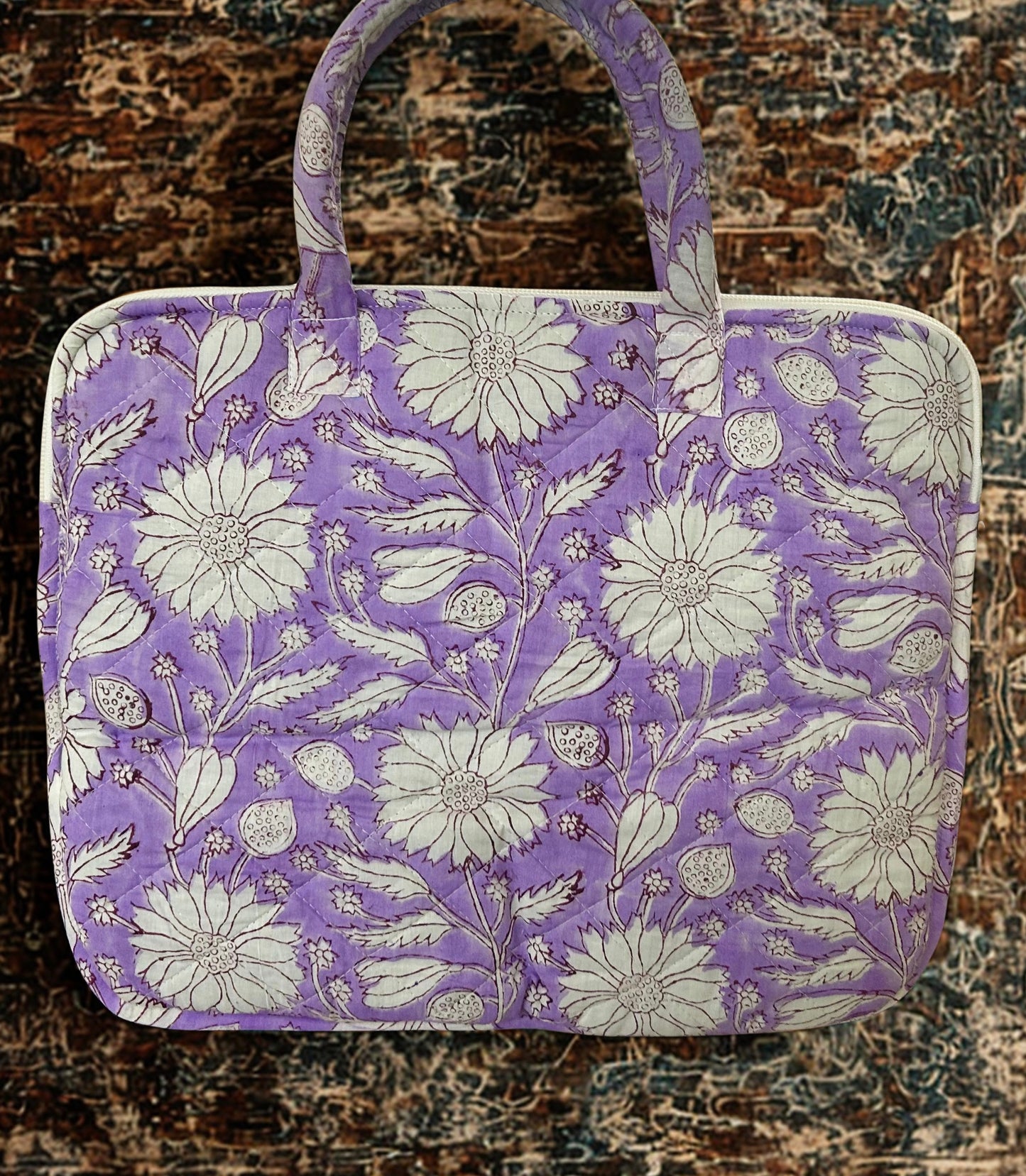 Laptop bags -Handblock printed padded
