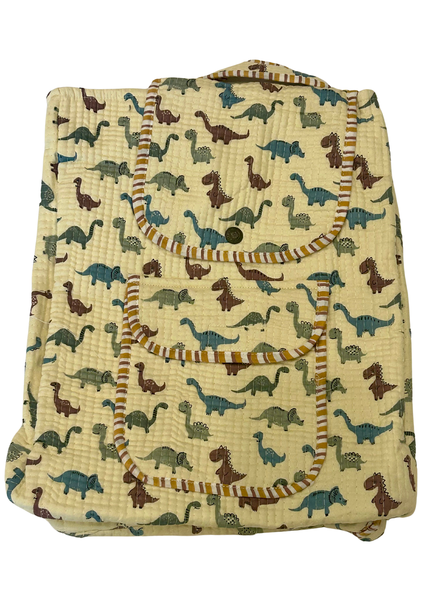 Handblock printed 100% eco friendly( plastic free) kids school bags