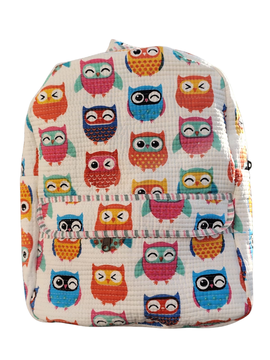 Kids backpack - colorful owl