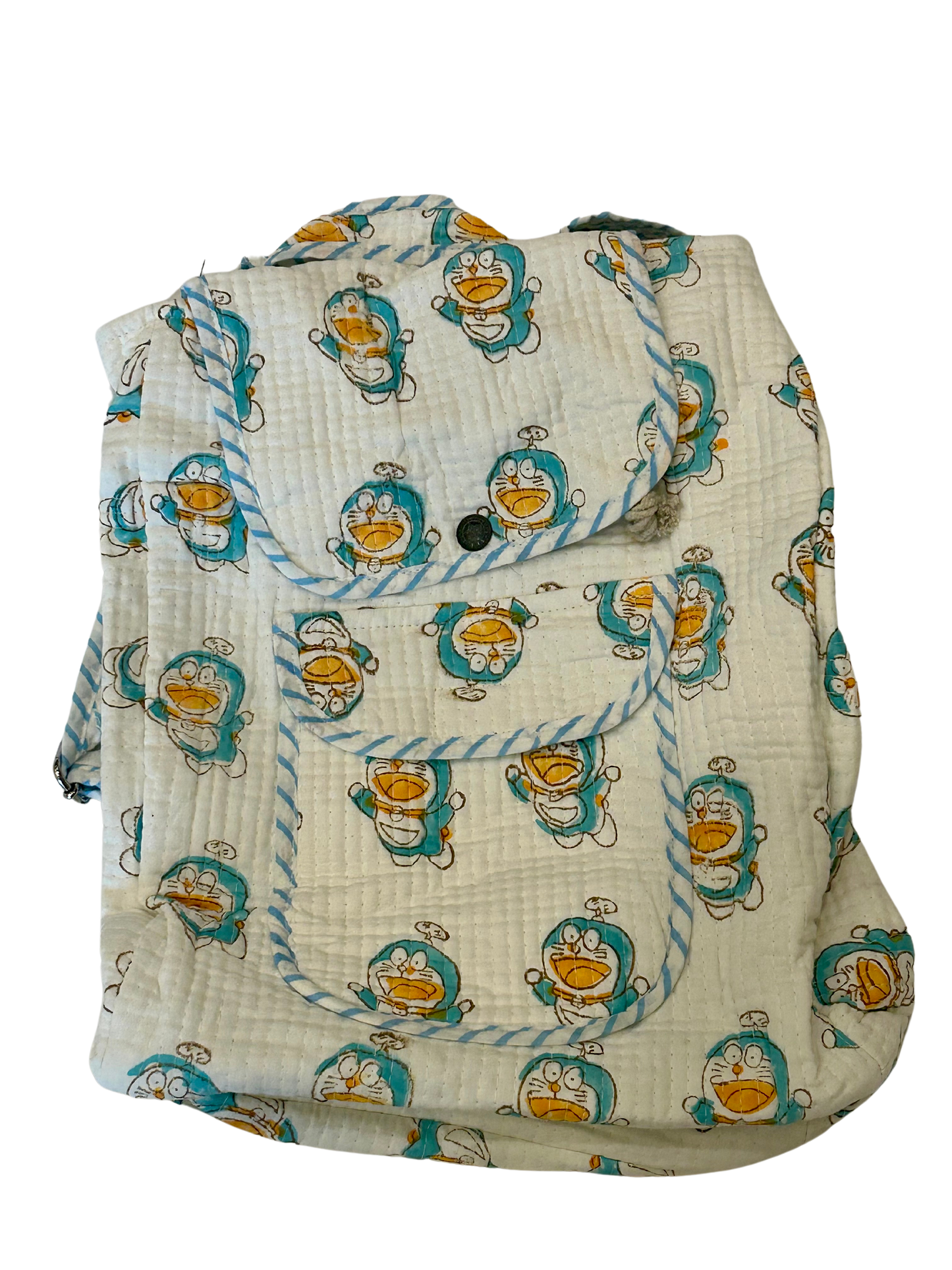 Handblock printed 100% eco friendly(plastic free) kids school bags