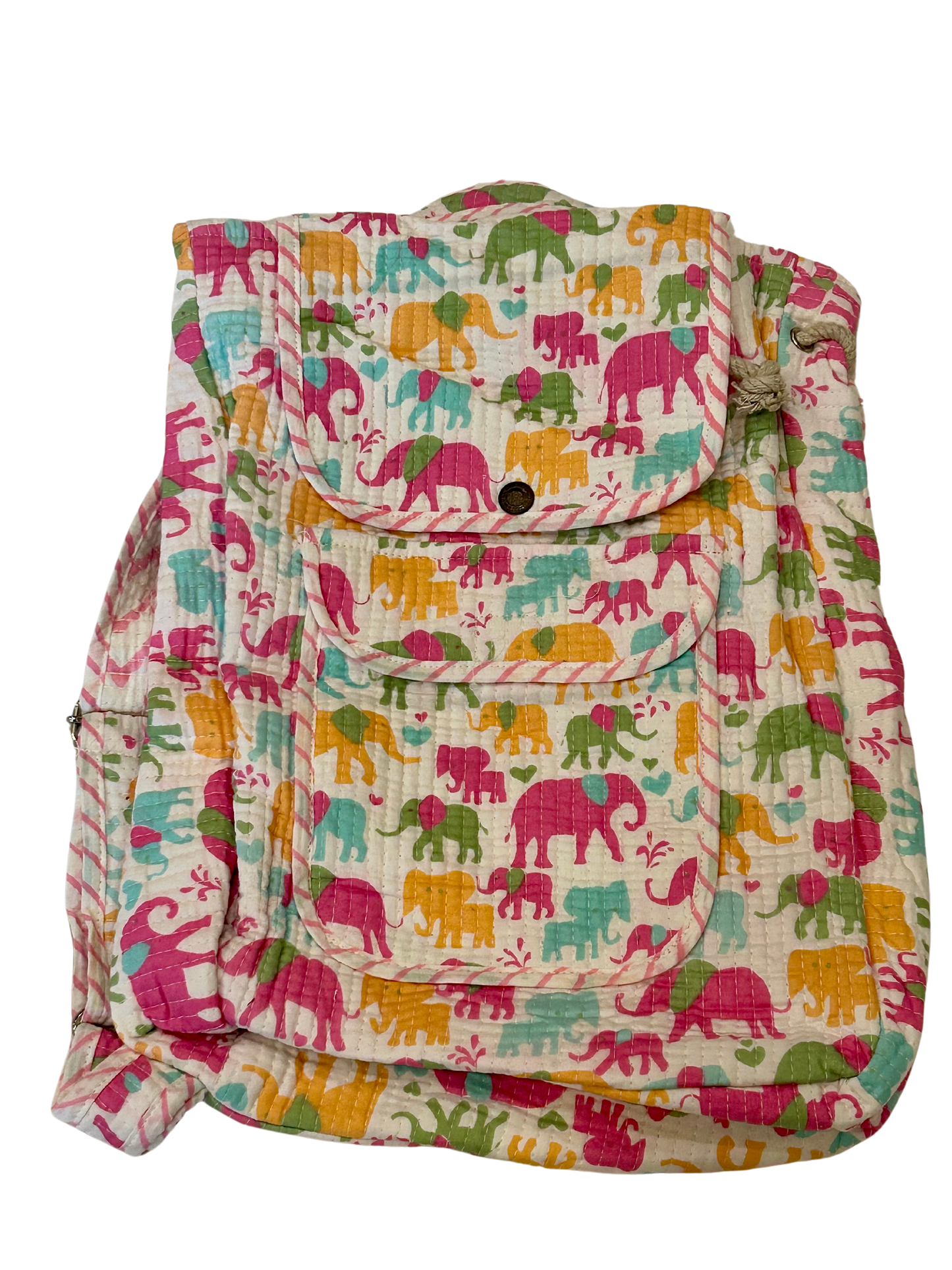 Handblock printed 100% eco friendly(plastic free) kids school bags