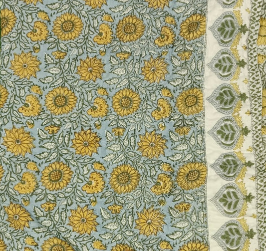 PURE HANDBLOCK MULMUL COTTON QUILT
