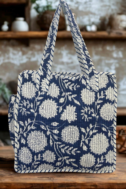 LUNCH BAGS- HANDBLOCK PRINTED