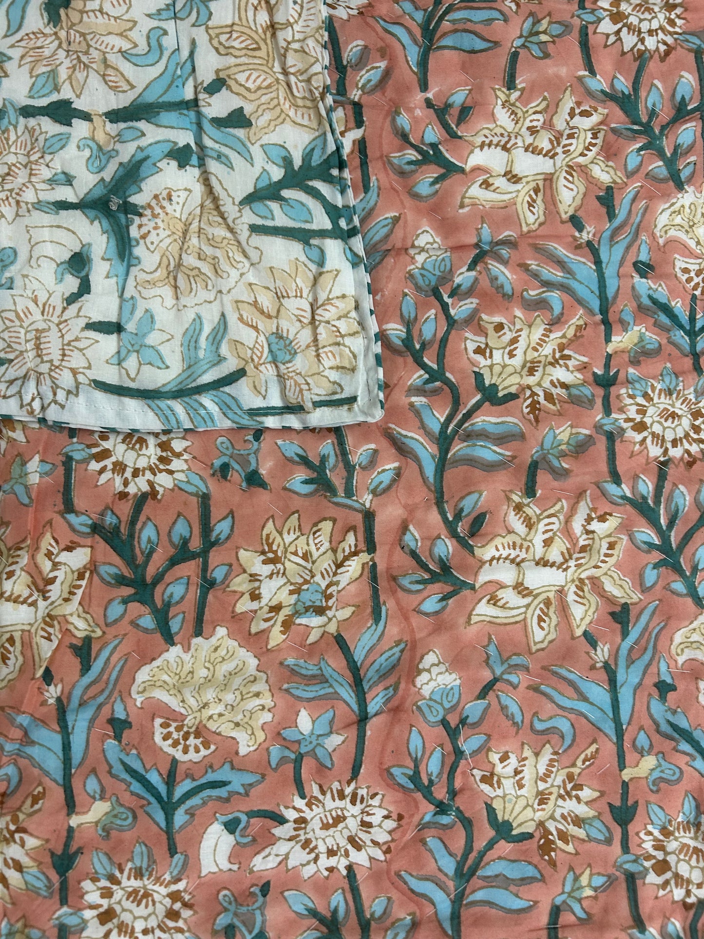 PURE HANDBLOCK MULMUL COTTON QUILT
