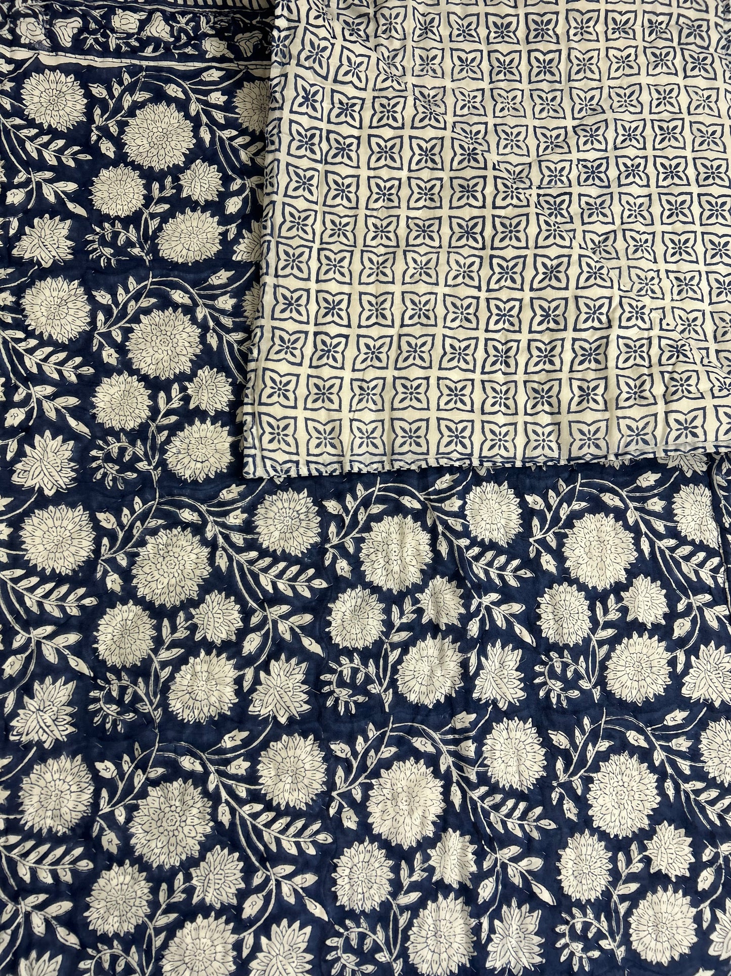 PURE HANDBLOCK MULMUL COTTON QUILT