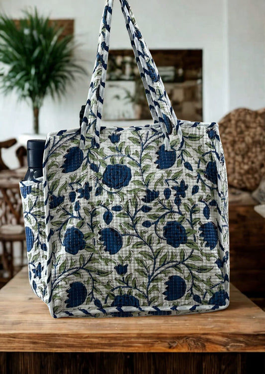 LUNCH BAGS- HANDBLOCK PRINTED