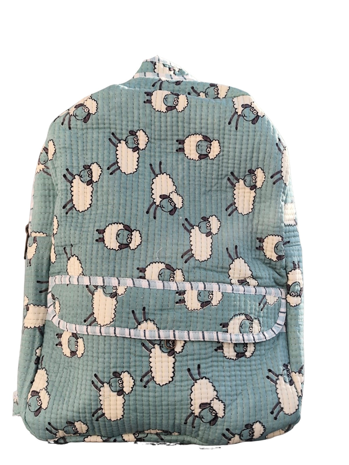 Kids backpack- sheep teal